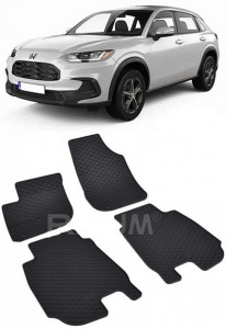 Honda Hr-V III fabricat din 09.2021 - Prezent, Suv, set covorase auto dedicate, din cauciuc 100% Premium accesorii pentru autoturismul tau - masina v152484