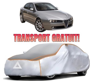 Husa Prelata Antigrindina Auto ALFA ROMEO 159 (939_) din 2005-2012, Protectie auto contra intemperiilor la grindina, Waterproof, 4x Stickere auto ALFA ROMEO