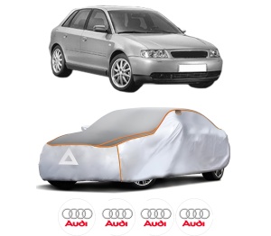 Husa Prelata Antigrindina Auto AUDI A3 (8L1) din 1996-2003, Protectie auto contra intemperiilor la grindina, Waterproof, 4x Stickere auto AUDI - Img 2
