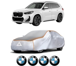 Husa Prelata Antigrindina Auto BMW Seria X1 (U11) din 2022-2023, Protectie auto contra intemperiilor la grindina, Waterproof, 4x Stickere auto BMW - Img 2