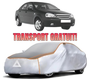 Husa Prelata Antigrindina Auto CHEVROLET LACETTI Saloon (J200) din 2003-2013, Protectie auto contra intemperiilor la grindina, Waterproof, 4x Stickere auto CHEVROLET