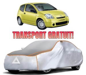 Husa Prelata Antigrindina Auto CITROEN C2 ENTERPRISE (JG_) din 2003-2009, Protectie auto contra intemperiilor la grindina, Waterproof, 4x Stickere auto CITROEN