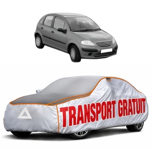 Husa Prelata Antigrindina Auto CITROEN C3 I (FC_, FN_) din 2002-2012, Protectie auto contra intemperiilor la grindina, Waterproof, 4x Stickere auto CITROEN