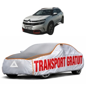 Husa Prelata Antigrindina Auto CITROEN C5 AIRCROSS (A_) din 2018-2023, Protectie auto contra intemperiilor la grindina, Waterproof, 4x Stickere auto CITROEN