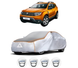 Husa Prelata Antigrindina Auto DACIA DUSTER SUV Van din 2011-2018, Protectie auto contra intemperiilor la grindina, Waterproof, 4x Stickere auto DACIA - Img 2