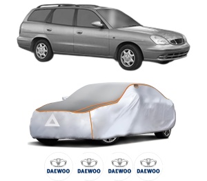 Husa Prelata Antigrindina Auto DAEWOO NUBIRA Estate (J150) din 1999-2002, Protectie auto contra intemperiilor la grindina, Waterproof, 4x Stickere auto DAEWOO - Img 2