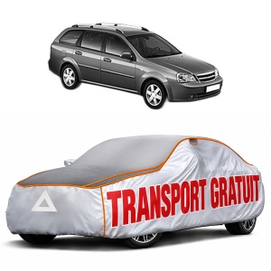 Husa Prelata Antigrindina Auto DAEWOO NUBIRA Wagon (J100) din 1997-2000, Protectie auto contra intemperiilor la grindina, Waterproof, 4x Stickere auto DAEWOO