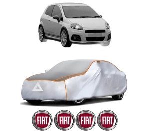 Husa Prelata Antigrindina Auto FIAT GRANDE PUNTO Van (199_) din 2006-2013, Protectie auto contra intemperiilor la grindina, Waterproof, 4x Stickere auto FIAT - Img 2