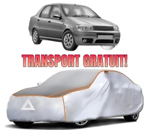 Husa Prelata Antigrindina Auto FIAT SIENA (178_, 172_) / ALBEA din 1996-2012, Protectie auto contra intemperiilor la grindina, Waterproof, 4x Stickere auto FIAT