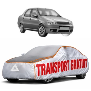 Husa Prelata Antigrindina Auto FIAT SIENA (178_, 172_) / ALBEA din 1996-2012, Protectie auto contra intemperiilor la grindina, Waterproof, 4x Stickere auto FIAT
