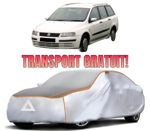 Husa Prelata Antigrindina Auto FIAT STILO Multi Wagon (192_) din 2003-2008, Protectie auto contra intemperiilor la grindina, Waterproof, 4x Stickere auto FIAT