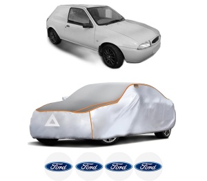 Husa Prelata Antigrindina Auto FORD FIESTA Hatchback Van (JV_) din 1998-2003, Protectie auto contra intemperiilor la grindina, Waterproof, 4x Stickere auto FORD - Img 2