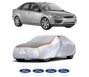 Husa Prelata Antigrindina Auto FORD FOCUS II Saloon (DB_, FCH, DH) din 2005-2012, Protectie auto contra intemperiilor la grindina, Waterproof, 4x Stickere auto FORD - Img 2