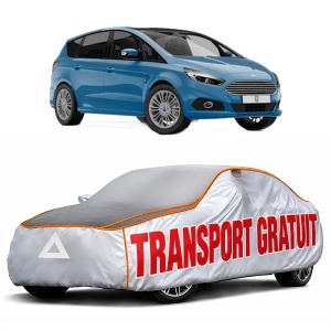 Husa Prelata Antigrindina Auto FORD GALAXY III (CK) din 2015-2021, Protectie auto contra intemperiilor la grindina, Waterproof, 4x Stickere auto FORD