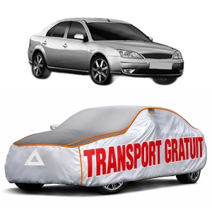 Husa Prelata Antigrindina Auto FORD MONDEO III Saloon (B4Y) din 2000-2007, Protectie auto contra intemperiilor la grindina, Waterproof, 4x Stickere auto FORD