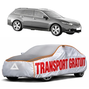 Husa Prelata Antigrindina Auto HONDA ACCORD VIII Estate (CW) din 2008-2015, Protectie auto contra intemperiilor la grindina, Waterproof, 4x Stickere auto HONDA