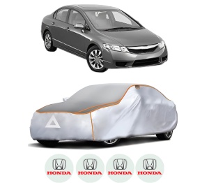 Husa Prelata Antigrindina Auto HONDA CIVIC IX Saloon (FB) din 2011-2016, Protectie auto contra intemperiilor la grindina, Waterproof, 4x Stickere auto HONDA - Img 2