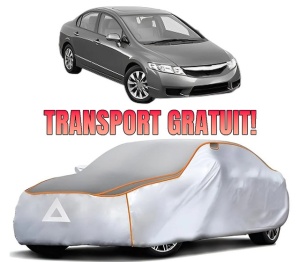 Husa Prelata Antigrindina Auto HONDA CIVIC IX Saloon (FB) din 2011-2016, Protectie auto contra intemperiilor la grindina, Waterproof, 4x Stickere auto HONDA