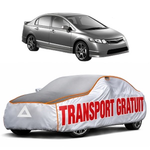 Husa Prelata Antigrindina Auto HONDA CIVIC VIII Saloon (FD, FA) din 2005-2013, Protectie auto contra intemperiilor la grindina, Waterproof, 4x Stickere auto HONDA