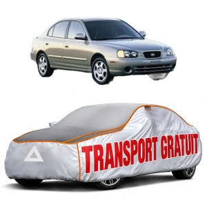 Husa Prelata Antigrindina Auto HYUNDAI ELANTRA III Saloon (XD) din 2000-2006, Protectie auto contra intemperiilor la grindina, Waterproof, 4x Stickere auto HYUNDAI