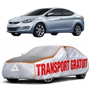 Husa Prelata Antigrindina Auto HYUNDAI ELANTRA V Saloon (MD, UD) din 2010-2016, Protectie auto contra intemperiilor la grindina, Waterproof, 4x Stickere auto HYUNDAI