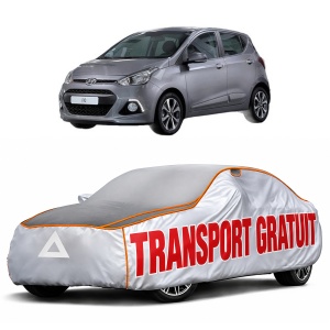 Husa Prelata Antigrindina Auto HYUNDAI i10 II (BA, IA) din 2013-2019, Protectie auto contra intemperiilor la grindina, Waterproof, 4x Stickere auto HYUNDAI