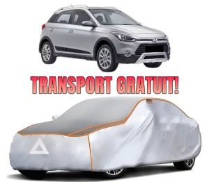 Husa Prelata Antigrindina Auto HYUNDAI i20 ACTIVE (IB, GB) din 2015-2018, Protectie auto contra intemperiilor la grindina, Waterproof, 4x Stickere auto HYUNDAI