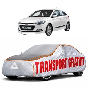 Husa Prelata Antigrindina Auto HYUNDAI i20 II Coupe (GB) din 2015-2021, Protectie auto contra intemperiilor la grindina, Waterproof, 4x Stickere auto HYUNDAI