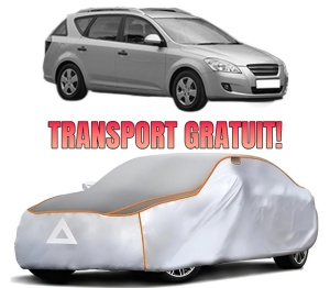 Husa Prelata Antigrindina Auto KIA CEE'D SW (ED) din 2007-2012, Protectie auto contra intemperiilor la grindina, Waterproof, 4x Stickere auto KIA