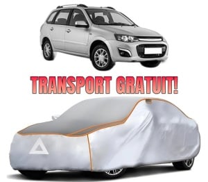 Husa Prelata Antigrindina Auto LADA KALINA Estate (1117) din 2004-2013, Protectie auto contra intemperiilor la grindina, Waterproof, 4x Stickere auto LADA