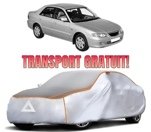 Husa Prelata Antigrindina Auto MAZDA 626 V (GF) din 1997-2002, Protectie auto contra intemperiilor la grindina, Waterproof, 4x Stickere auto MAZDA