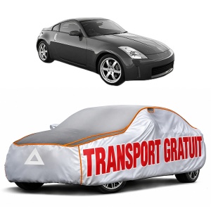 Husa Prelata Antigrindina Auto NISSAN 350Z Coupe (Z33) din 2002-2008, Protectie auto contra intemperiilor la grindina, Waterproof, 4x Stickere auto NISSAN