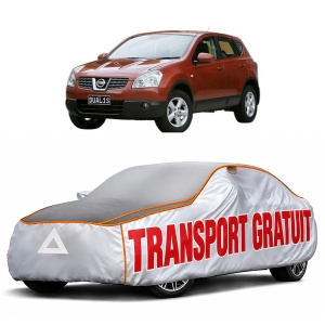 Husa Prelata Antigrindina Auto NISSAN QASHQAI I (J10, NJ10) din 2006-2014, Protectie auto contra intemperiilor la grindina, Waterproof, 4x Stickere auto NISSAN