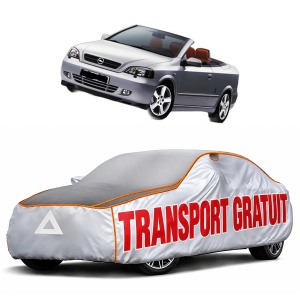 Husa Prelata Antigrindina Auto OPEL ASTRA G Convertible (T98) din 2001-2005, Protectie auto contra intemperiilor la grindina, Waterproof, 4x Stickere auto OPEL