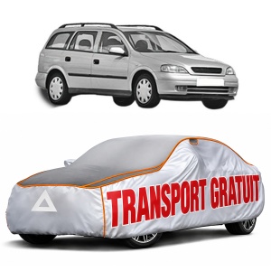 Husa Prelata Antigrindina Auto OPEL ASTRA G Estate (T98) din 1998-2004, Protectie auto contra intemperiilor la grindina, Waterproof, 4x Stickere auto OPEL