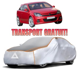 Husa Prelata Antigrindina Auto OPEL ASTRA H GTC (A04) din 2005-2010, Protectie auto contra intemperiilor la grindina, Waterproof, 4x Stickere auto OPEL