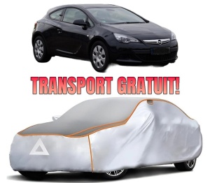 Husa Prelata Antigrindina Auto OPEL ASTRA J GTC din 2011-2018, Protectie auto contra intemperiilor la grindina, Waterproof, 4x Stickere auto OPEL