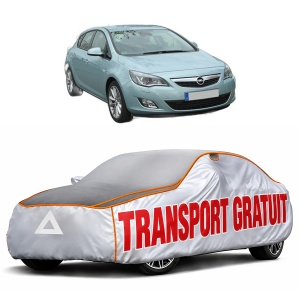 Husa Prelata Antigrindina Auto OPEL ASTRA J (P10) din 2009-2015, Protectie auto contra intemperiilor la grindina, Waterproof, 4x Stickere auto OPEL