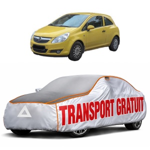 Husa Prelata Antigrindina Auto OPEL CORSA D Hatchback Van (S07) din 2006-2014, Protectie auto contra intemperiilor la grindina, Waterproof, 4x Stickere auto OPEL