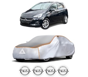 Husa Prelata Antigrindina Auto OPEL CORSA E Hatchback Van (X15) din 2014-2015, Protectie auto contra intemperiilor la grindina, Waterproof, 4x Stickere auto OPEL - Img 2