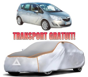 Husa Prelata Antigrindina Auto OPEL MERIVA B MPV (S10) din 2010-2017, Protectie auto contra intemperiilor la grindina, Waterproof, 4x Stickere auto OPEL