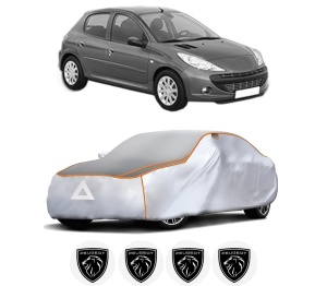 Husa Prelata Antigrindina Auto PEUGEOT 206+ (2L_, 2M_) din 2009-2013, Protectie auto contra intemperiilor la grindina, Waterproof, 4x Stickere auto PEUGEOT - Img 2