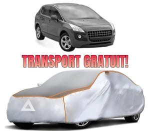 Husa Prelata Antigrindina Auto PEUGEOT 3008 Van (0U_) din 2009-2016, Protectie auto contra intemperiilor la grindina, Waterproof, 4x Stickere auto PEUGEOT