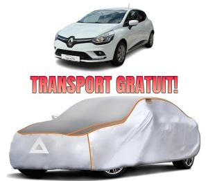Husa Prelata Antigrindina Auto RENAULT CLIO V (B7_) din 2019-2022, Protectie auto contra intemperiilor la grindina, Waterproof, 4x Stickere auto RENAULT