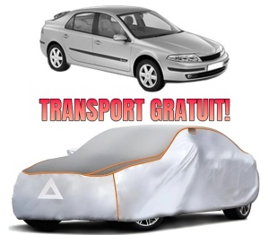 Husa Prelata Antigrindina Auto RENAULT LAGUNA II (BG0/1_) din 2001-2007, Protectie auto contra intemperiilor la grindina, Waterproof, 4x Stickere auto RENAULT