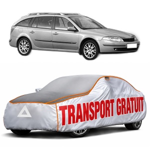 Husa Prelata Antigrindina Auto RENAULT LAGUNA II Grandtour (KG0/1_) din 2001-2007, Protectie auto contra intemperiilor la grindina, Waterproof, 4x Stickere auto RENAULT