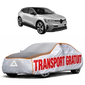 Husa Prelata Antigrindina Auto RENAULT MEGANE E-TECH SUV din 2021, Protectie auto contra intemperiilor la grindina, Waterproof, 4x Stickere auto RENAULT