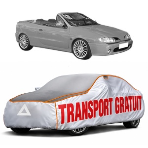 Husa Prelata Antigrindina Auto RENAULT MEGANE I Cabriolet (EA0/1_) din 1996-2003, Protectie auto contra intemperiilor la grindina, Waterproof, 4x Stickere auto RENAULT