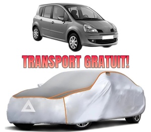 Husa Prelata Antigrindina Auto RENAULT MODUS / GRAND MODUS (F/JP0_) din 2004-2012, Protectie auto contra intemperiilor la grindina, Waterproof, 4x Stickere auto RENAULT