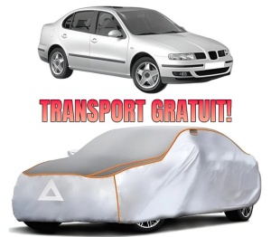 Husa Prelata Antigrindina Auto SEAT TOLEDO II (1M2) din 1998-2006, Protectie auto contra intemperiilor la grindina, Waterproof, 4x Stickere auto SEAT